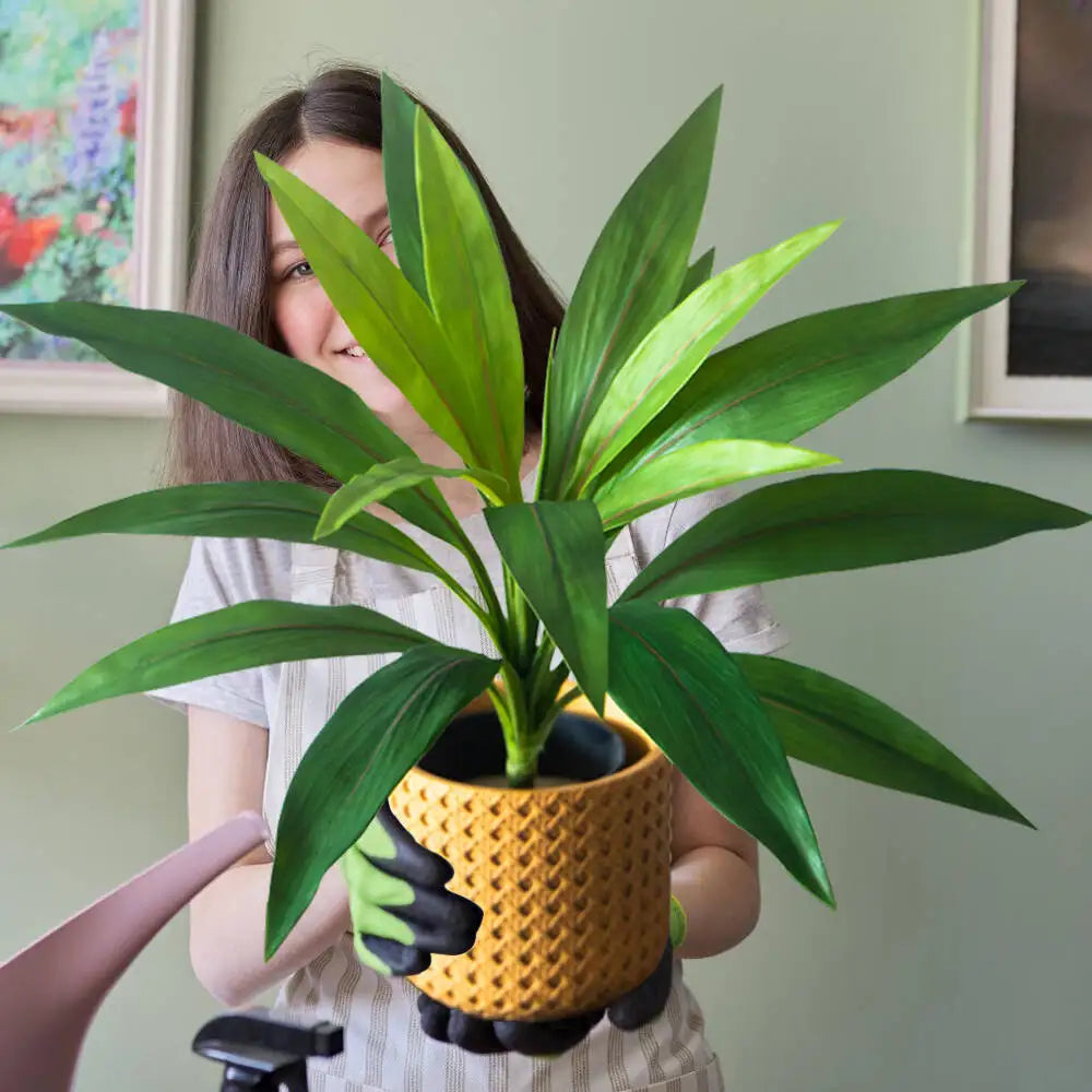 Ritadecor 45cm Artificial Dracaena Tree Fake Palm Plant