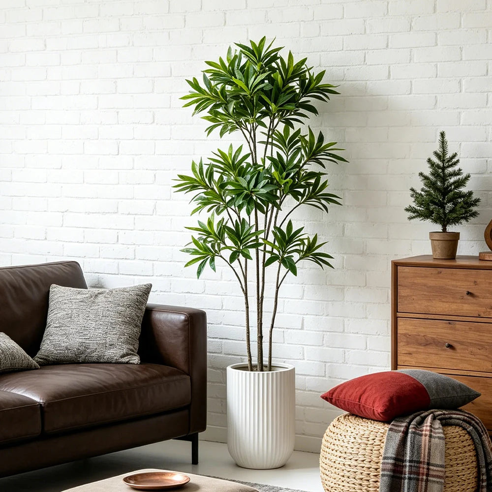 Ritadecor 50-133cm Artificial Palm Tree Fake Ficus Plant