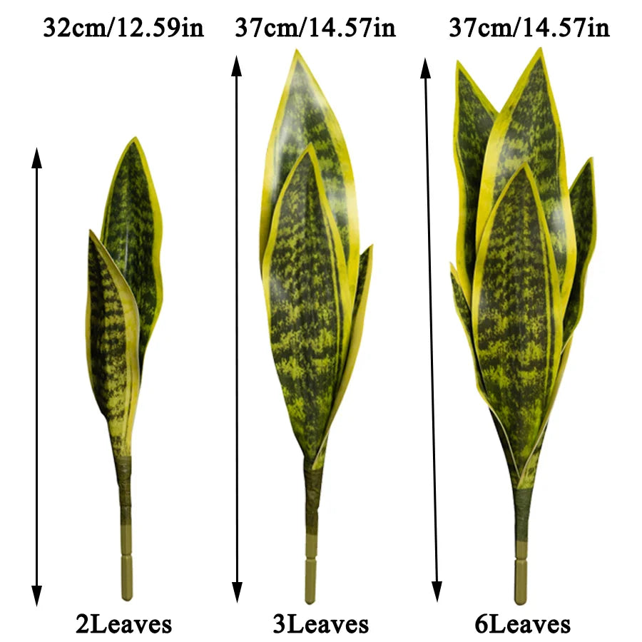 Ritadecor 31/37cm Artificial Snake Plant Fake Succulent