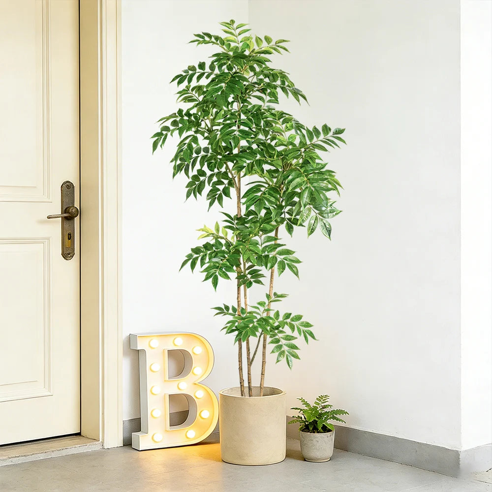 Ritadecor 76-140cm Artificial Ficus Large Fake Nandina