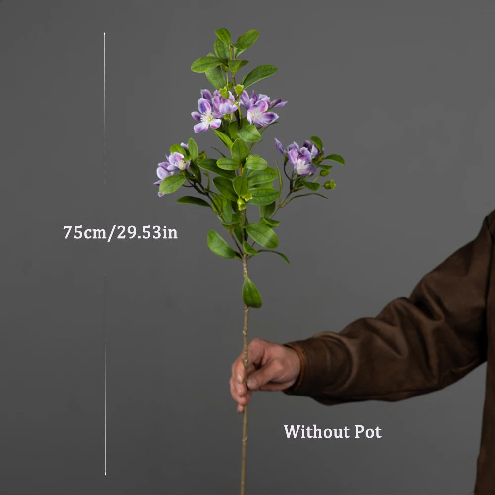 Ritadecor 75cm Artificial Myrtle Plant Fake Ficus Tree