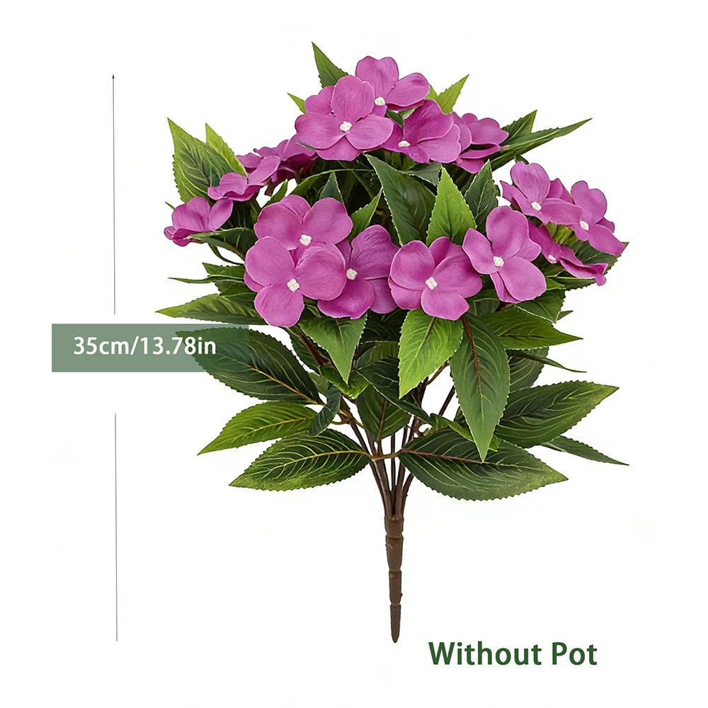 Ritadecor 35cm Artificial Balsam Bouquet Fake Hydrangea