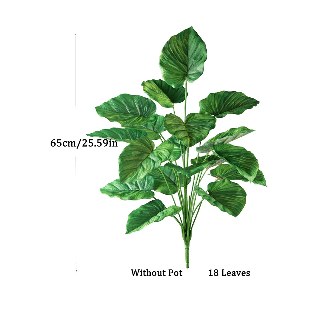 Ritadecor 47-75cm Artificial Palm Tree Fake Monstera