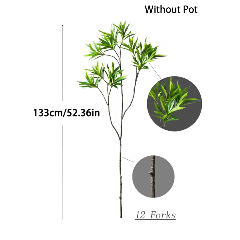 Ritadecor 50-133cm Artificial Palm Tree Fake Ficus Plant