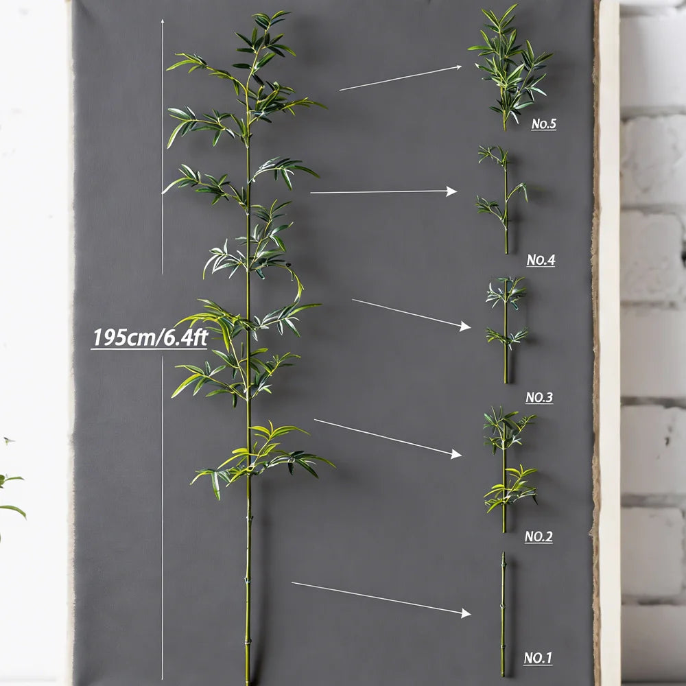Ritadecor 160-270cm Large Artificial Bamboo Tree Fake