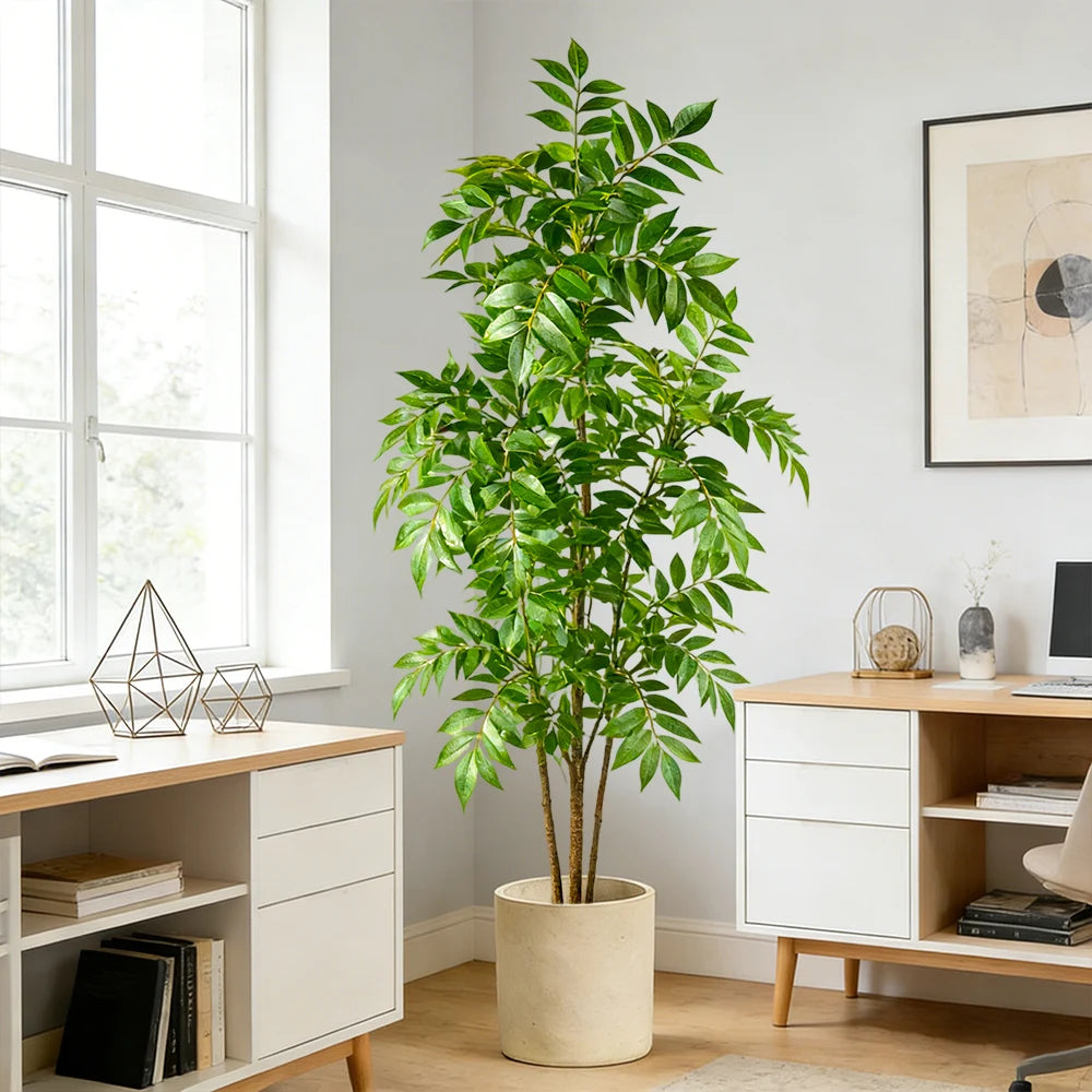 Ritadecor 76-140cm Artificial Ficus Large Fake Nandina