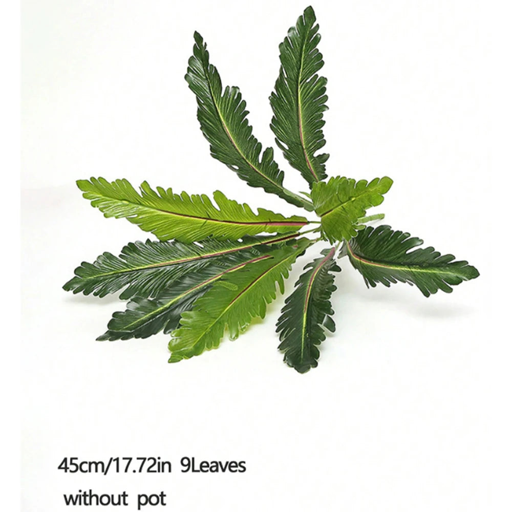 Ritadecor 45-50cm Artificial Fern Plant Fake Persian Leaf