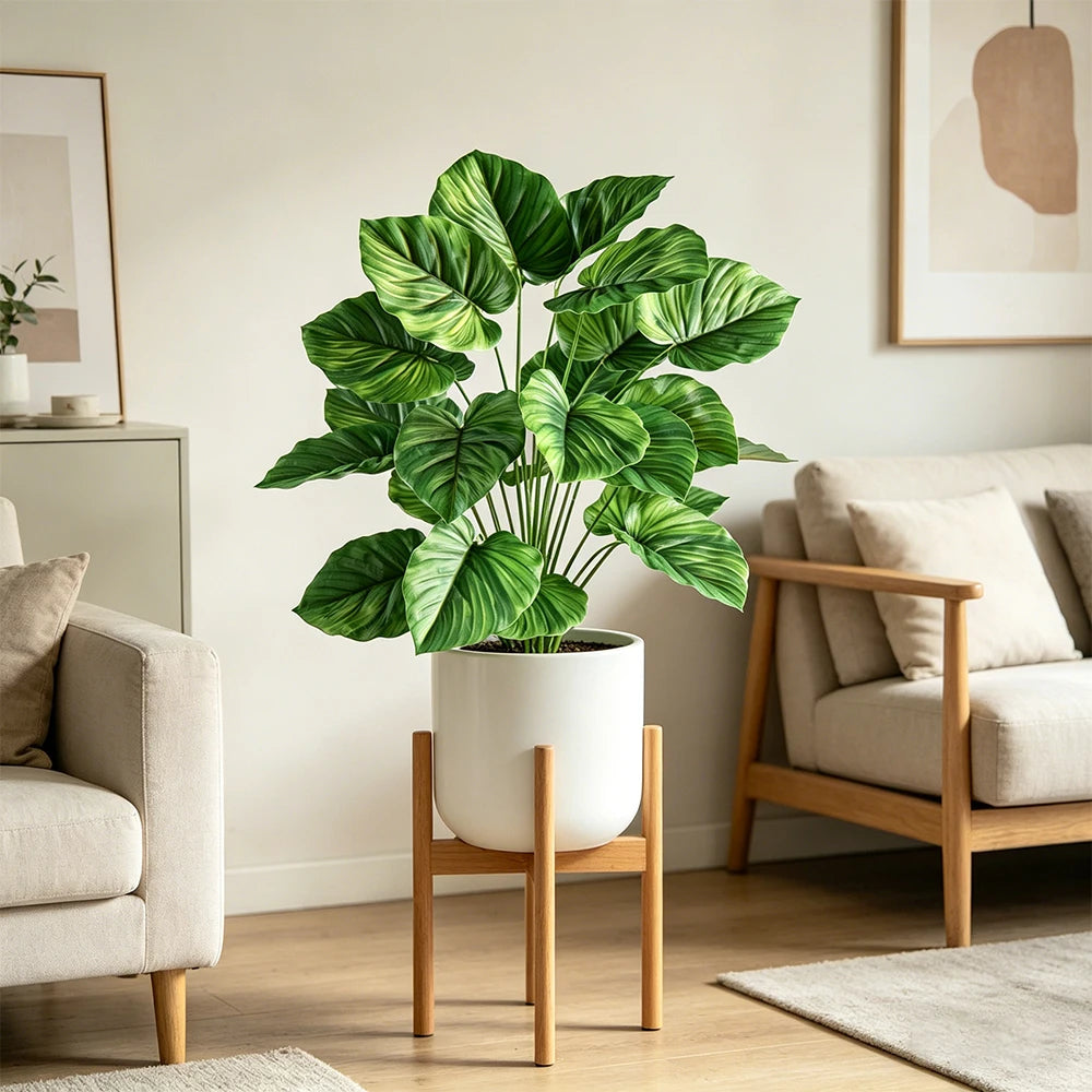Ritadecor 47-75cm Artificial Palm Tree Fake Monstera