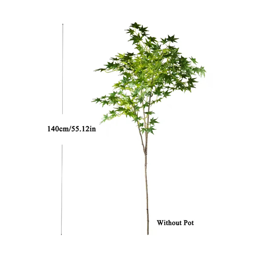 Ritadecor 70-140cm Artificial Red Maple Tree Fake Plant