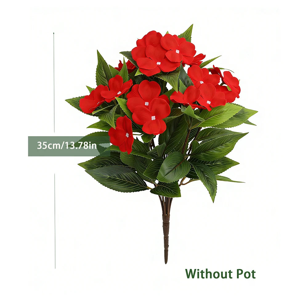 Ritadecor 35cm Artificial Balsam Bouquet Fake Hydrangea