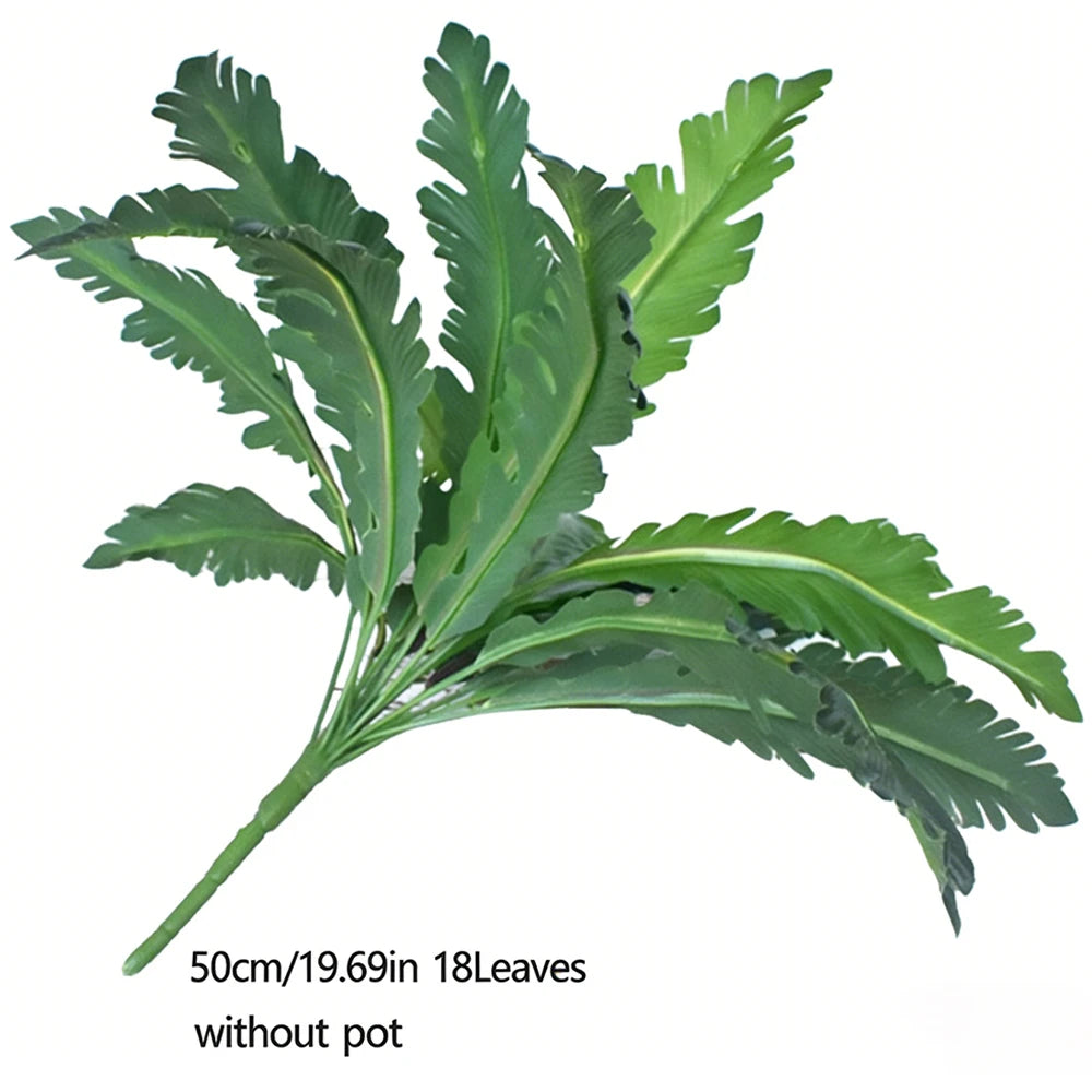 Ritadecor 45-50cm Artificial Fern Plant Fake Persian Leaf