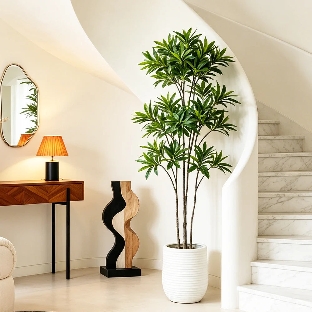 Ritadecor 50-133cm Artificial Palm Tree Fake Ficus Plant