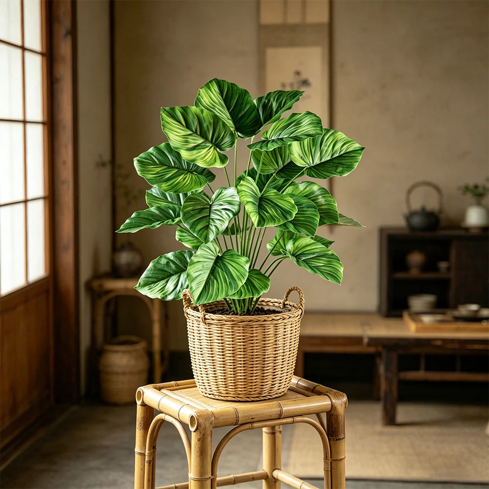 Ritadecor 47-75cm Artificial Palm Tree Fake Monstera