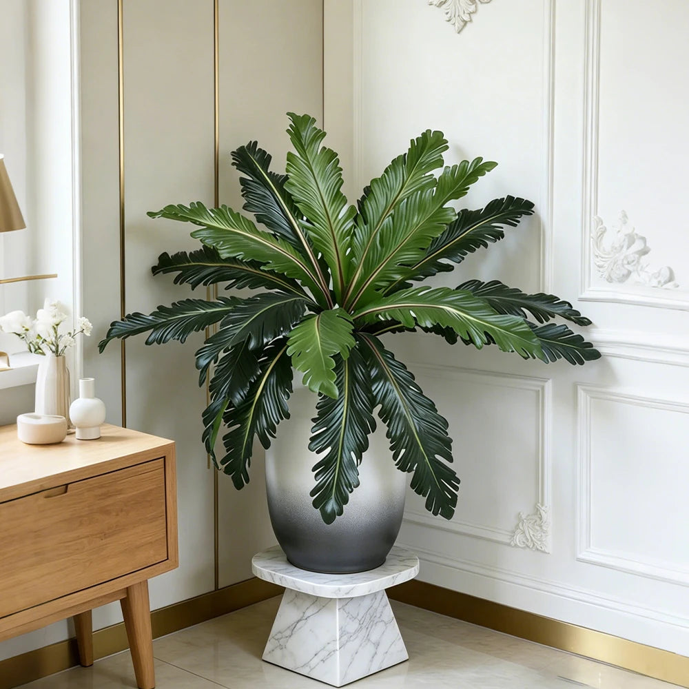 Ritadecor 45-50cm Artificial Fern Plant Fake Persian Leaf