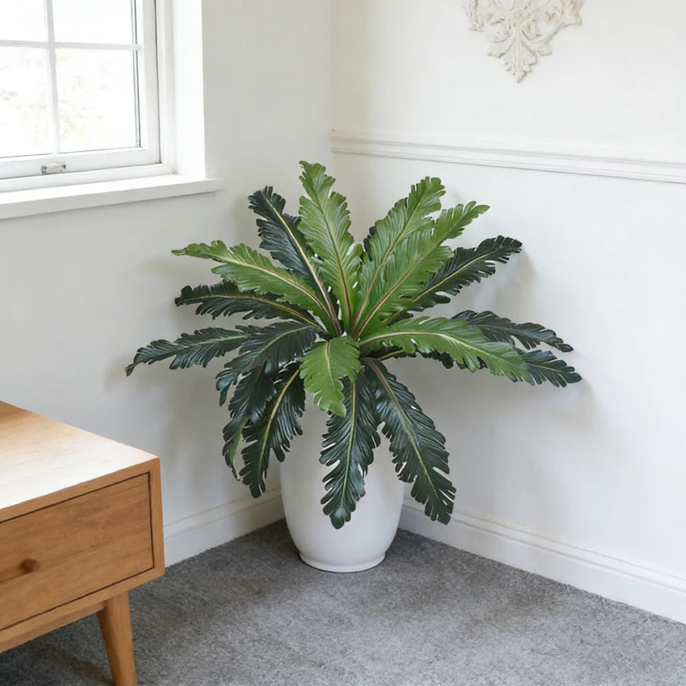 Ritadecor 45-50cm Artificial Fern Plant Fake Persian Leaf