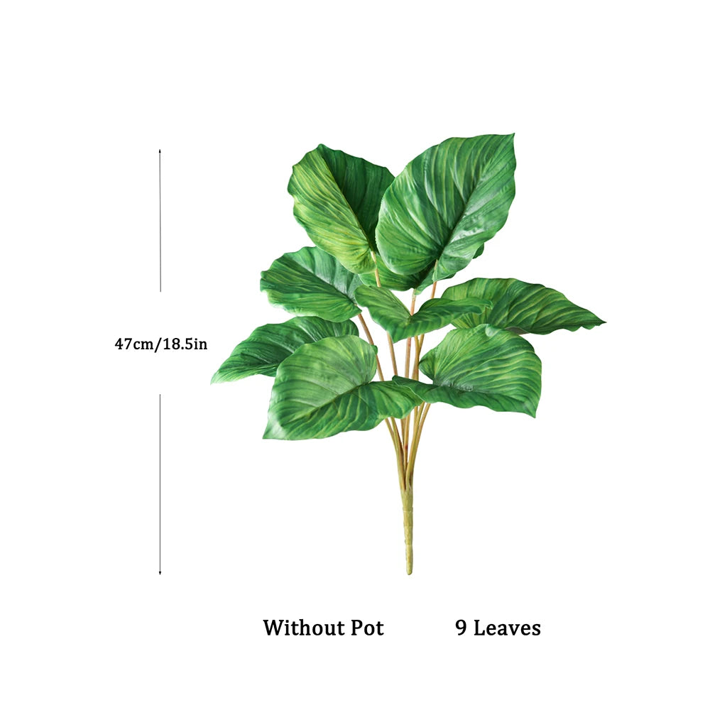 Ritadecor 47-75cm Artificial Palm Tree Fake Monstera