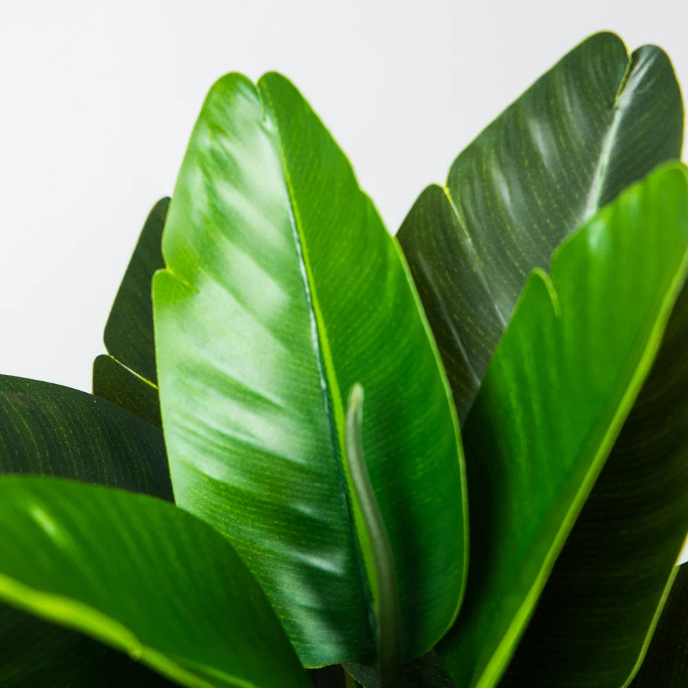 Ritadecor 37/40cm Artificial Banana Plant Fake Bird of