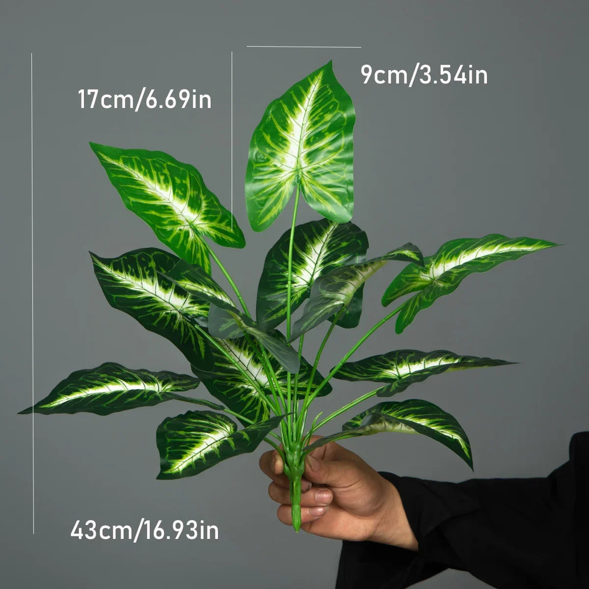 Ritadecor 43cm Fake Monstera Plant Artificial Tropical