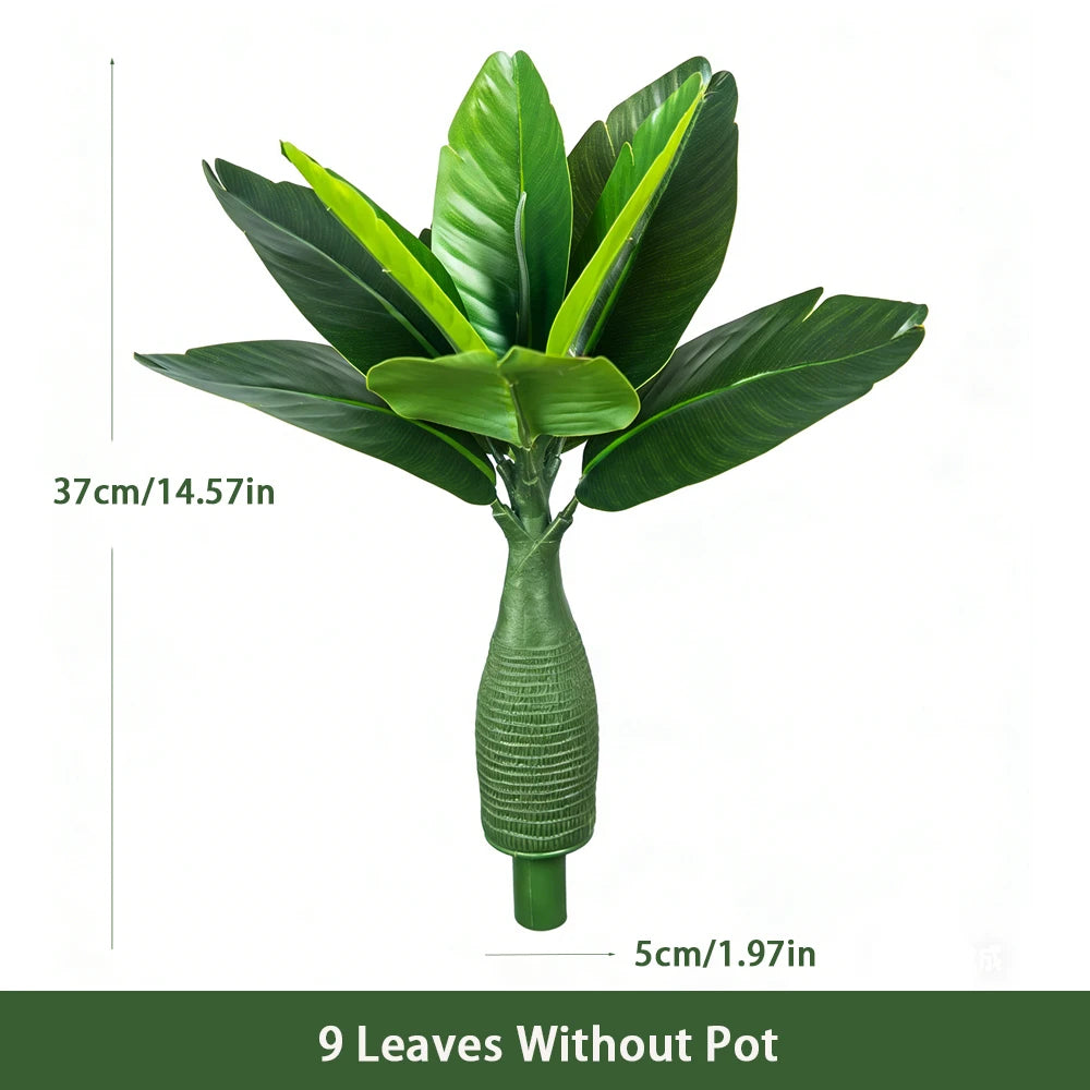 Ritadecor 37/40cm Artificial Banana Plant Fake Bird of