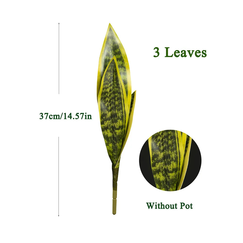 Ritadecor 31/37cm Artificial Snake Plant Fake Succulent