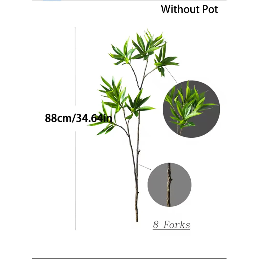 Ritadecor 50-133cm Artificial Palm Tree Fake Ficus Plant