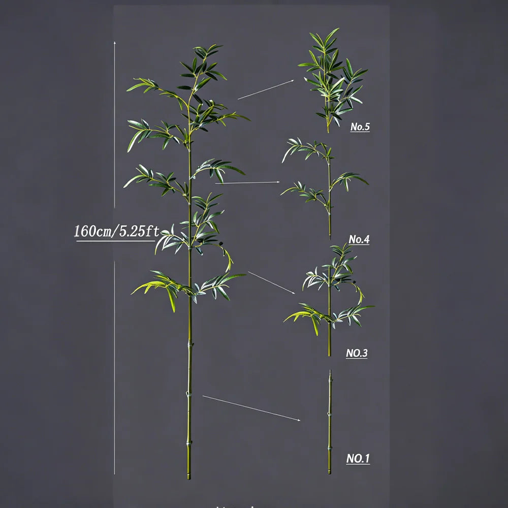 Ritadecor 160-270cm Large Artificial Bamboo Tree Fake