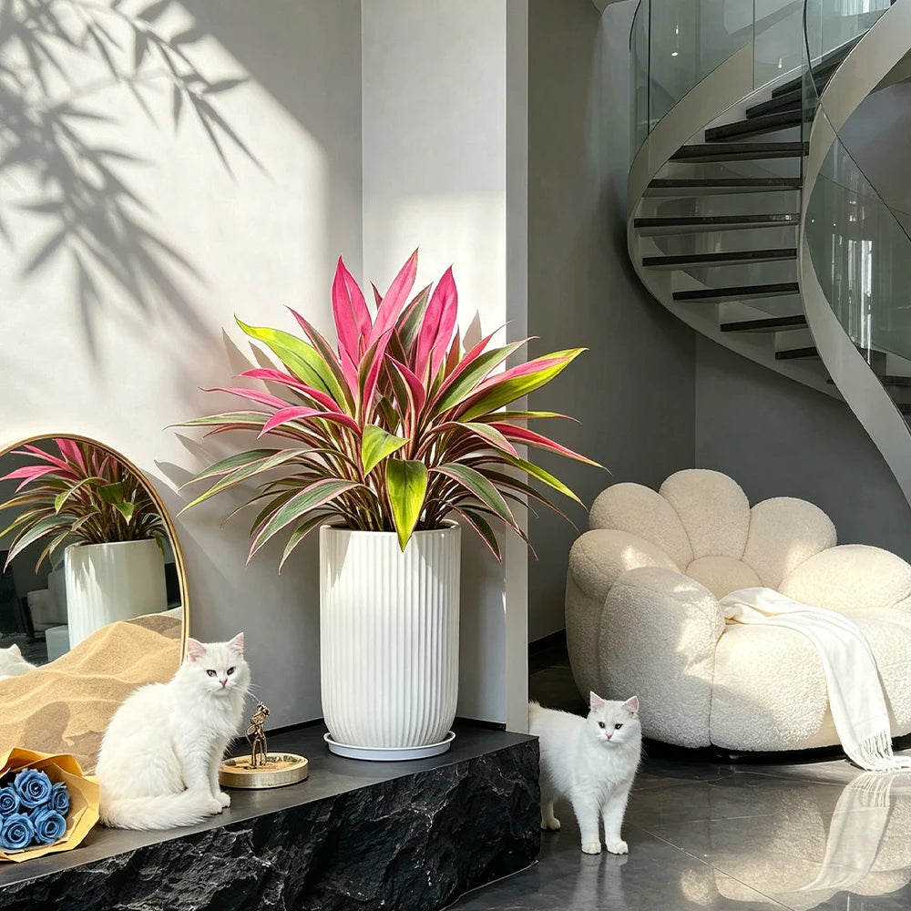 Ritadecor 45cm Artificial Dracaena Tree Fake Palm Plant