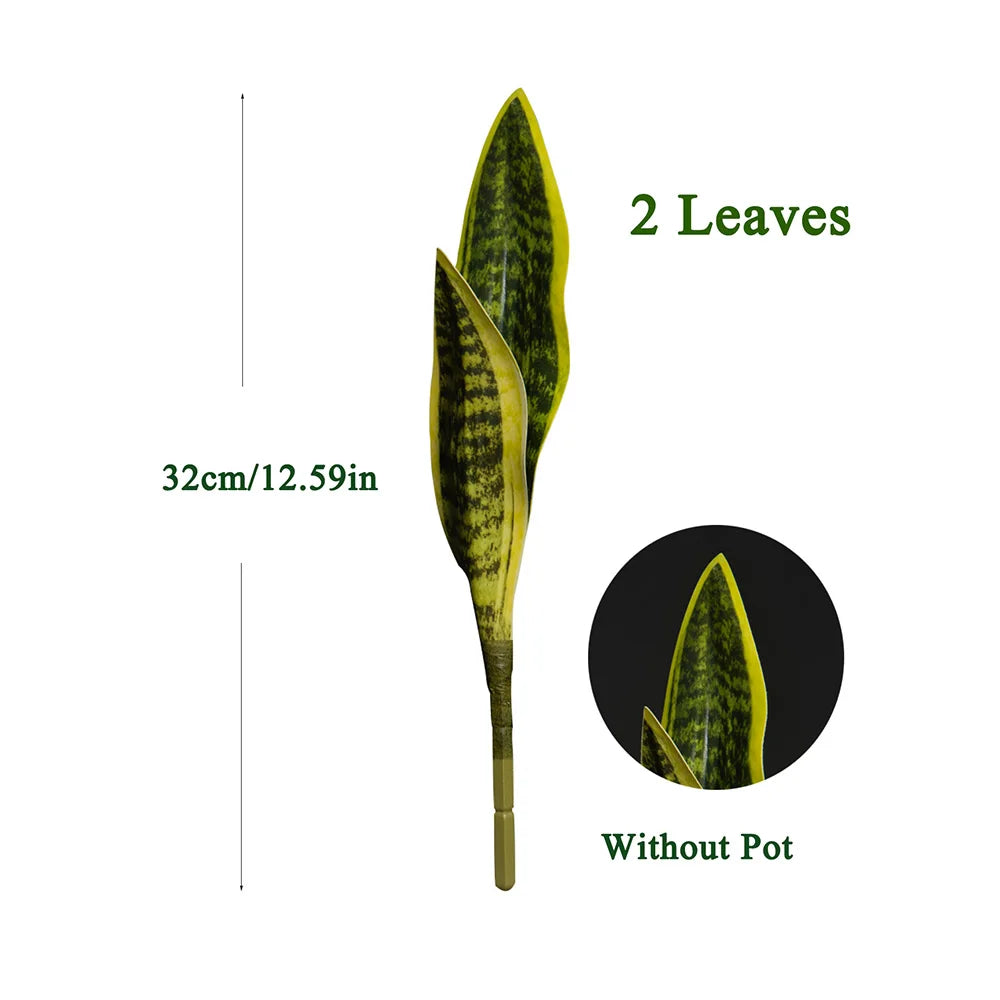 Ritadecor 31/37cm Artificial Snake Plant Fake Succulent