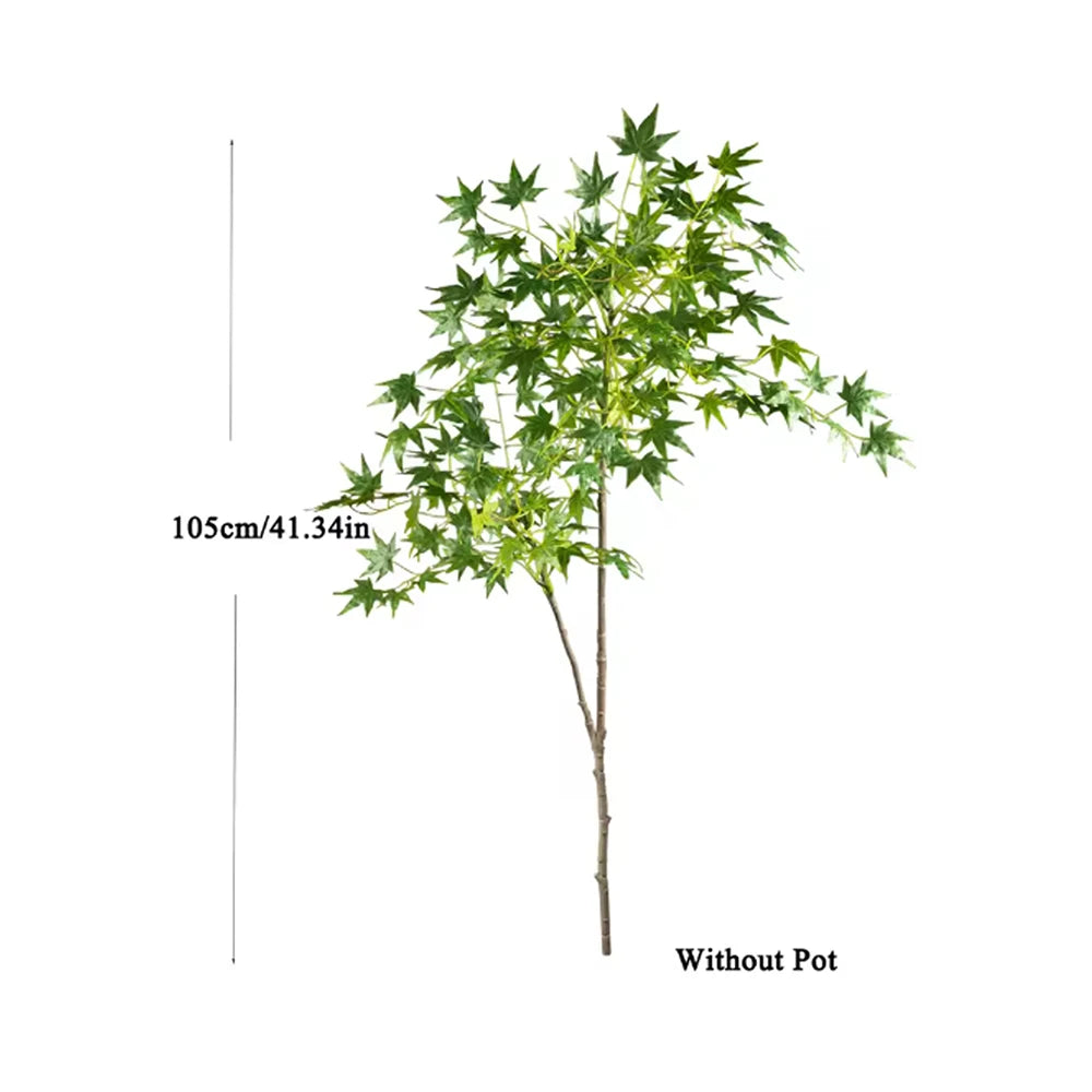 Ritadecor 70-140cm Artificial Red Maple Tree Fake Plant