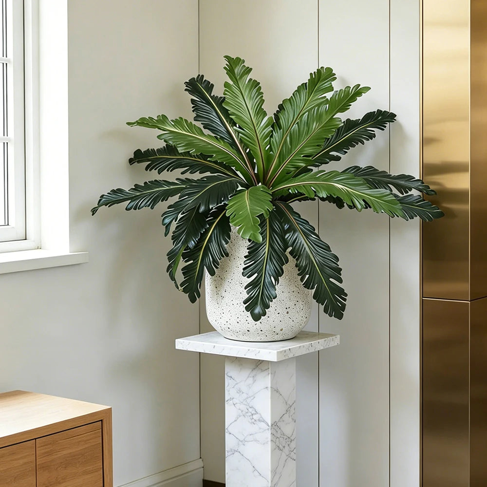 Ritadecor 45-50cm Artificial Fern Plant Fake Persian Leaf