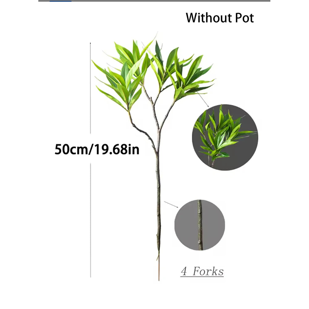 Ritadecor 50-133cm Artificial Palm Tree Fake Ficus Plant