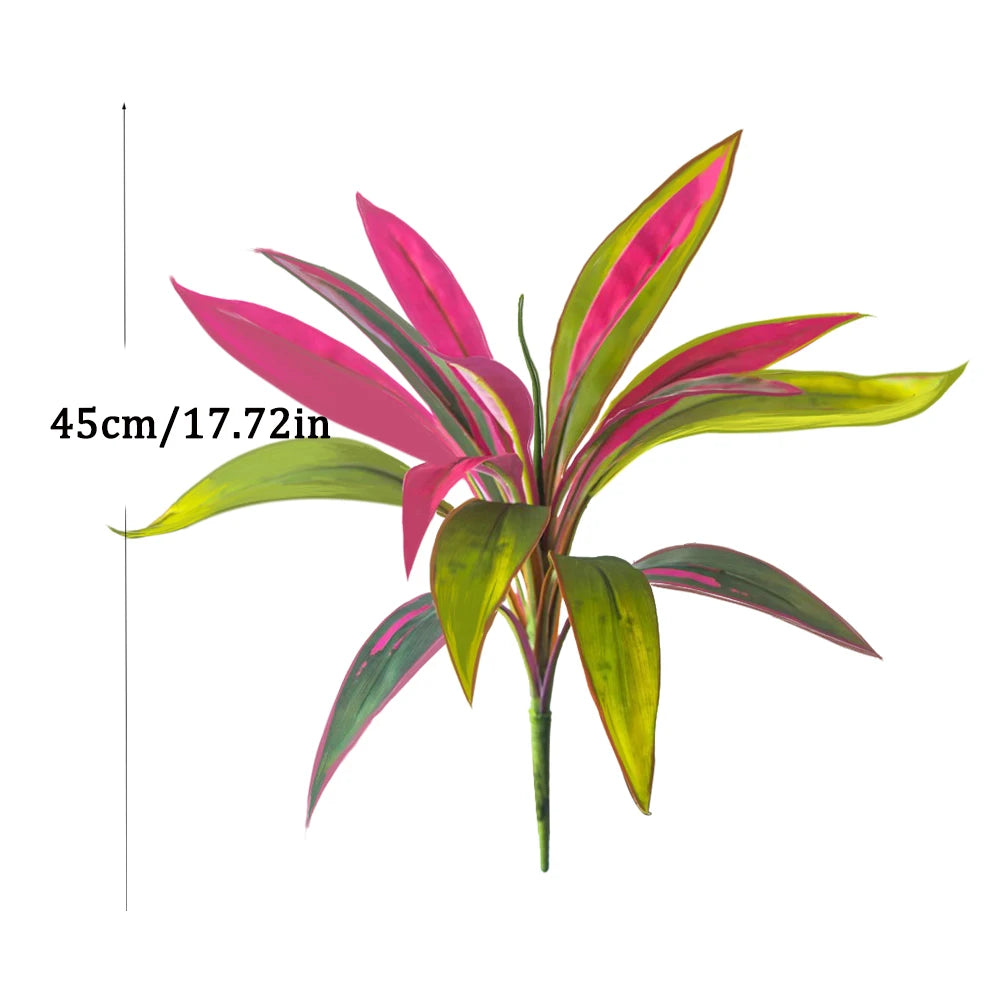 Ritadecor 45cm Artificial Dracaena Tree Fake Palm Plant
