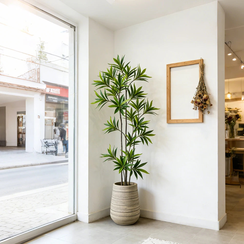 Ritadecor 50-133cm Artificial Palm Tree Fake Ficus Plant