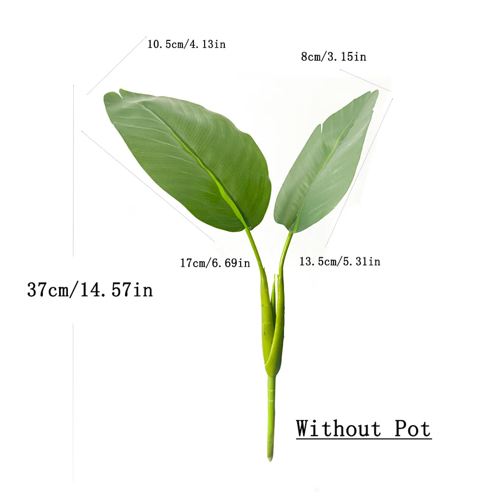 Ritadecor 37/77cm Artificial Bird of Paradise Fake Palm