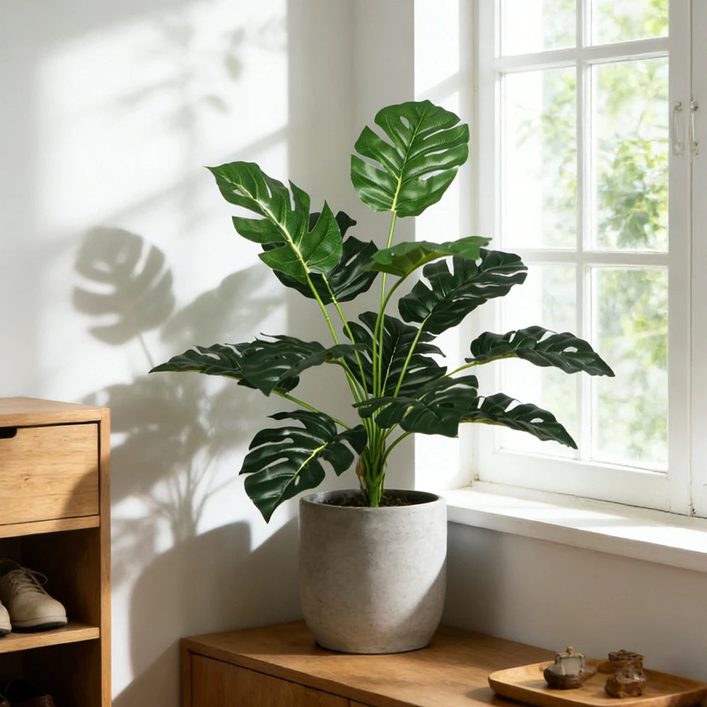 Ritadecor 43cm Fake Monstera Plant Artificial Tropical
