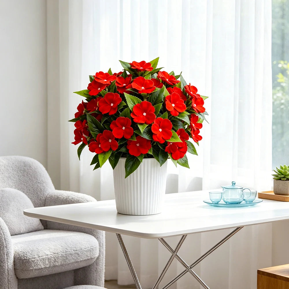 Ritadecor 35cm Artificial Balsam Bouquet Fake Hydrangea